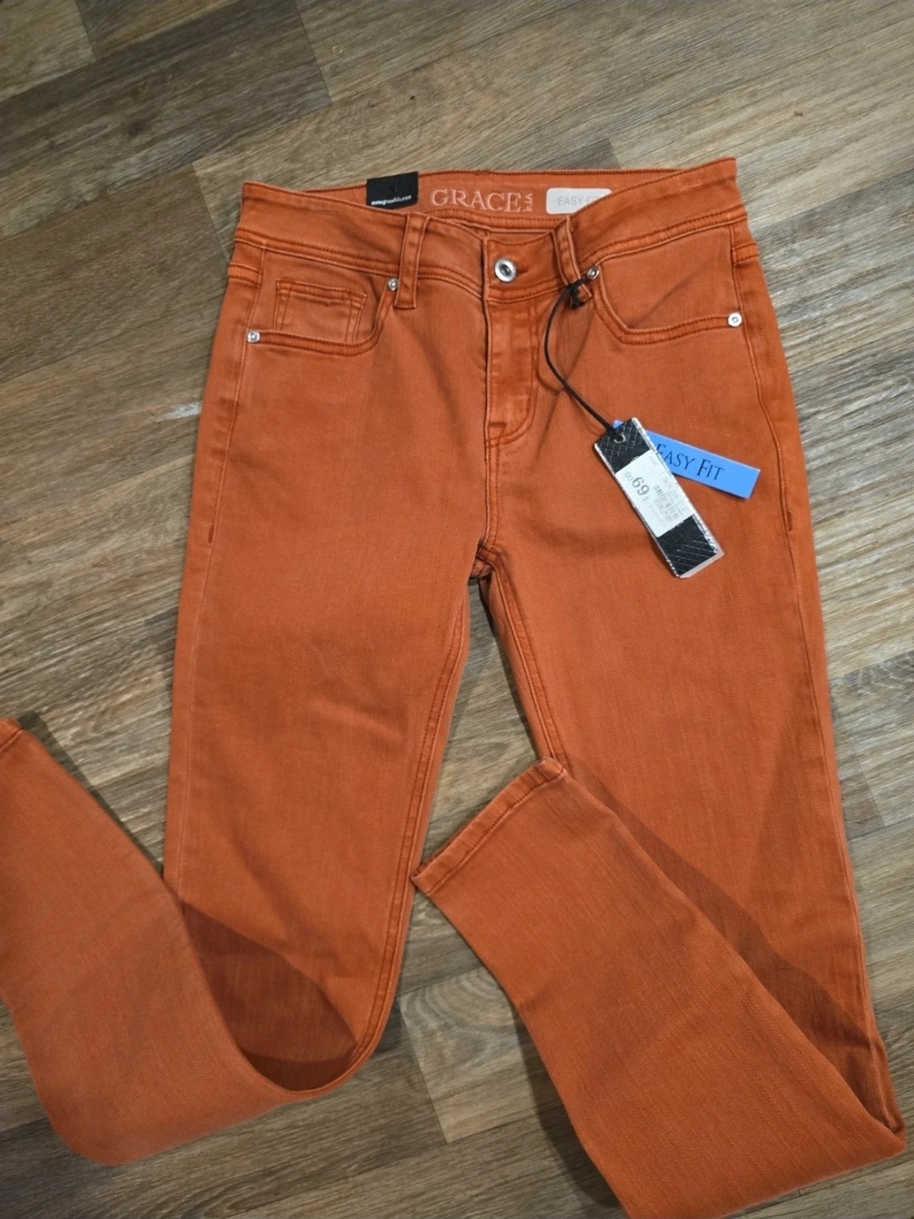 Grace in LA Orange Skinny Jeans